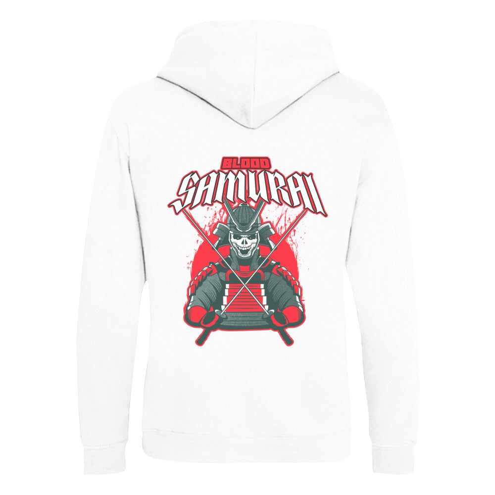 BLOOD SAMURAI - Organic Hoodie (Back) bonsaiwardrobe