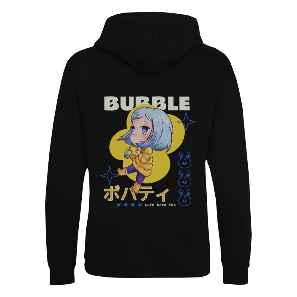 BUBBLE TEA - Organic Hoodie (Back) bonsaiwardrobe