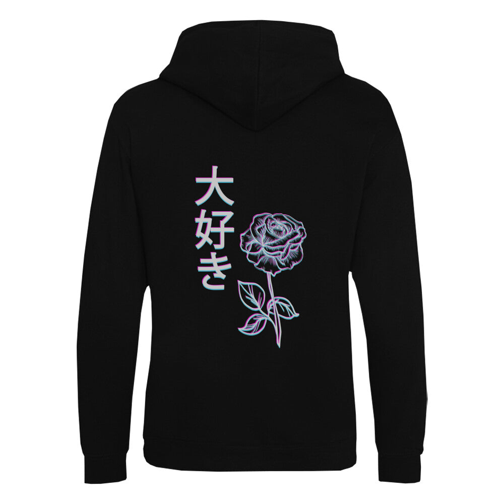 DAISUKI ROSE - Organic Hoodie (Back) bonsaiwardrobe