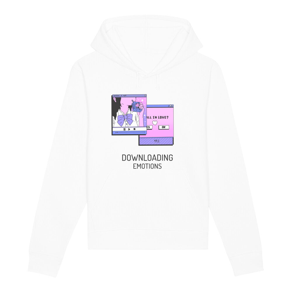 DOWNLOADING EMOTIONS II - Organic Hoodie bonsaiwardrobe