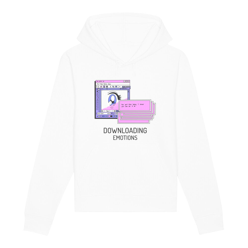 DOWNLOADING EMOTIONS - Organic Hoodie bonsaiwardrobe