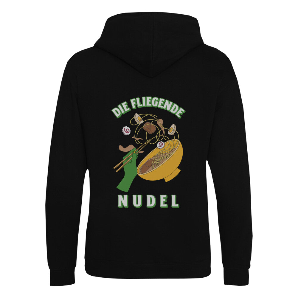 Fliegende Nudel - Organic Hoodie (Back) bonsaiwardrobe