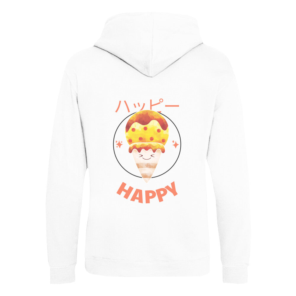 HAPPY - Organic Hoodie (Back) bonsaiwardrobe