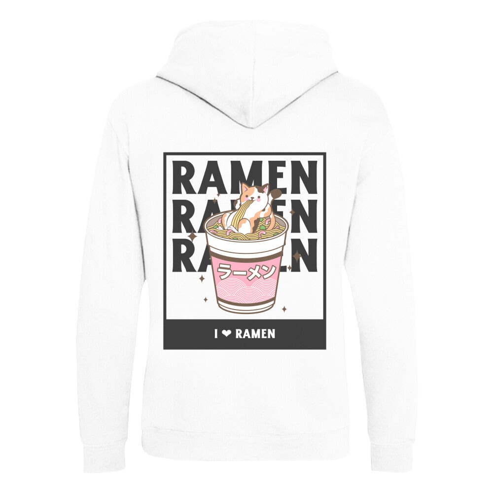 I ♥ RAMEN - Organic Hoodie (Back) bonsaiwardrobe