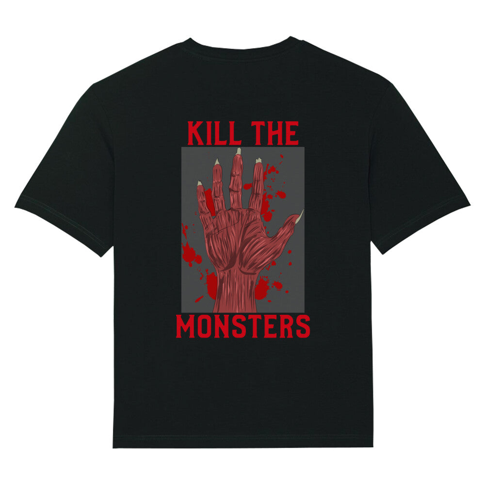 KILL THE MONSTERS - Oversize Fuser (Back) bonsaiwardrobe