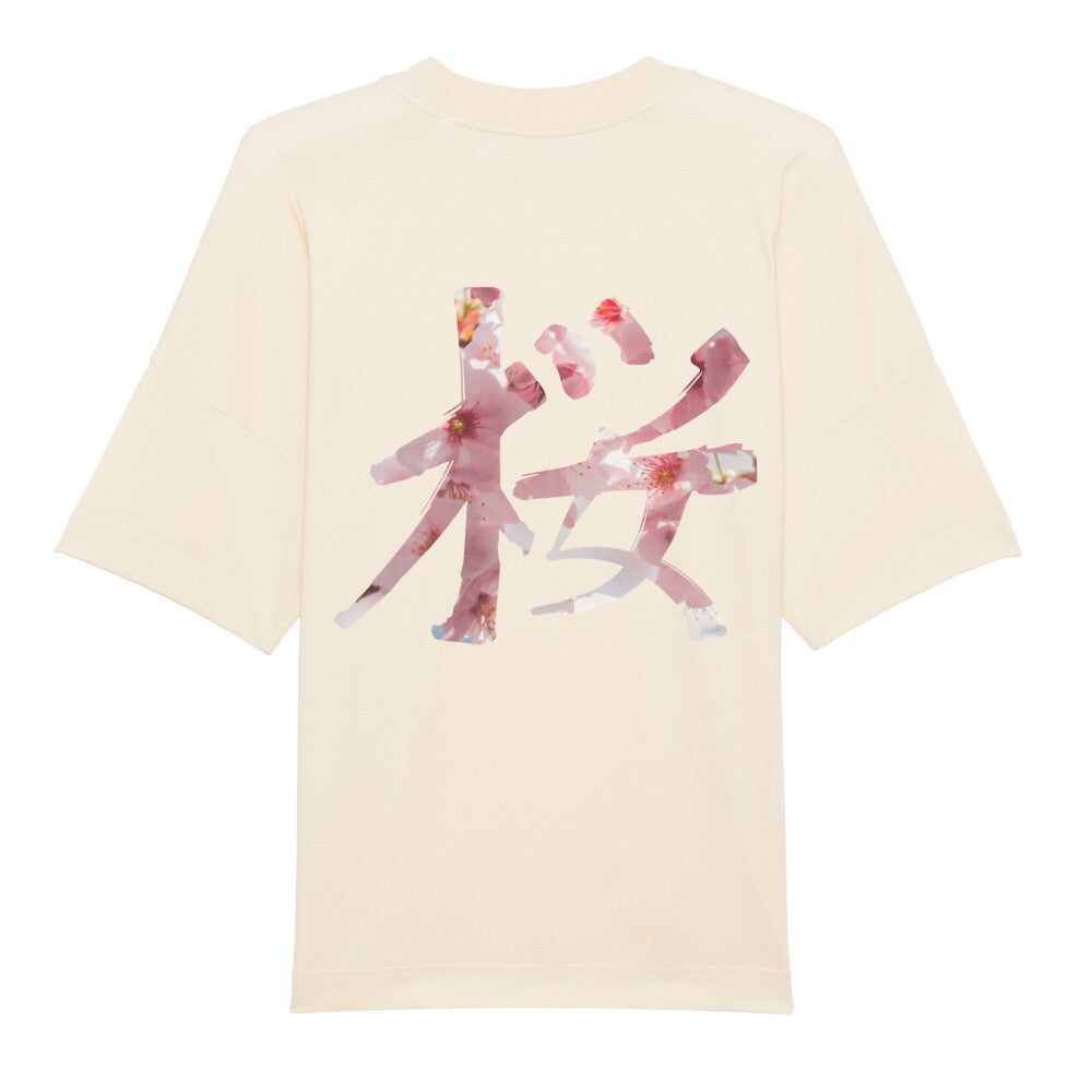 Kanji Sakura - Oversize Shirt (Back) bonsaiwardrobe