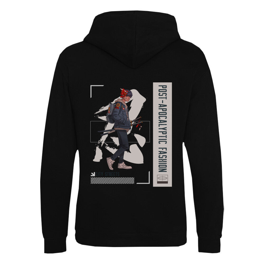 POST-APOCALYPTIC - Organic Hoodie (Back) bonsaiwardrobe