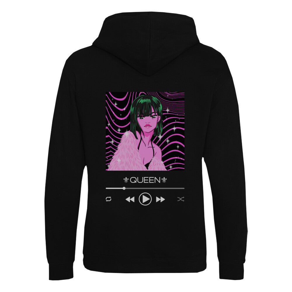 QUEEN - Organic Hoodie (Back) bonsaiwardrobe