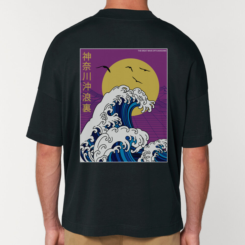 RETRO KANAGAWA - Oversize Shirt (Back) bonsaiwardrobe