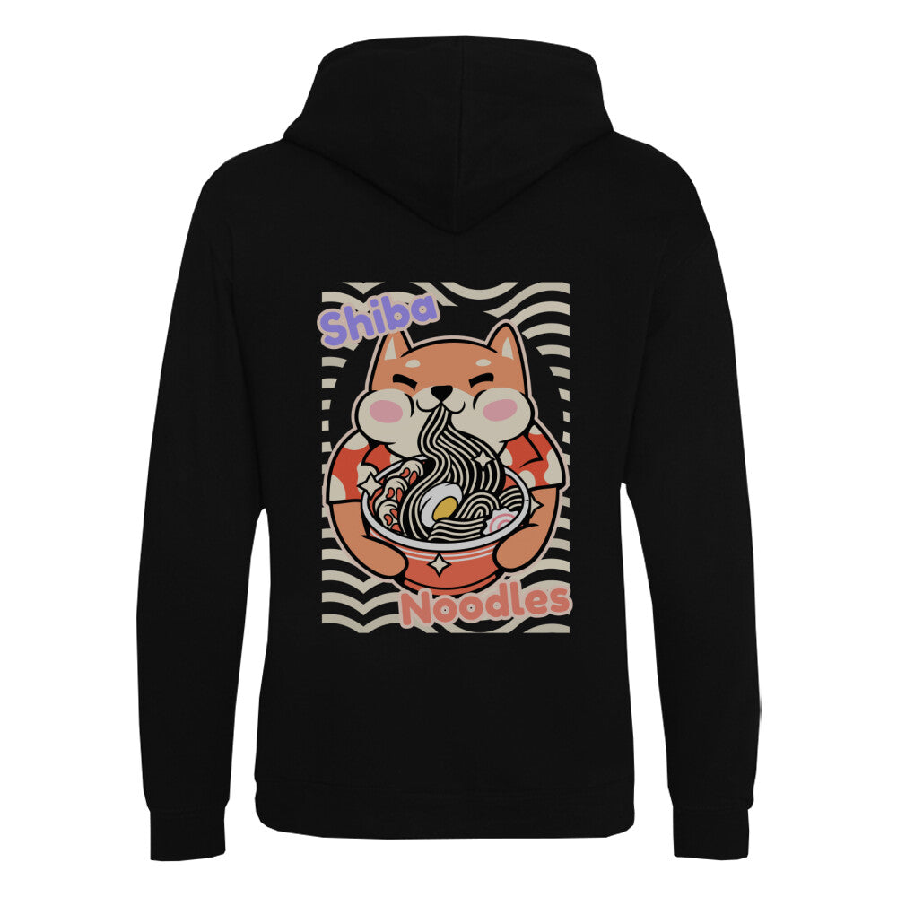 SHIBA NOODLES - Organic Hoodie (Back) bonsaiwardrobe