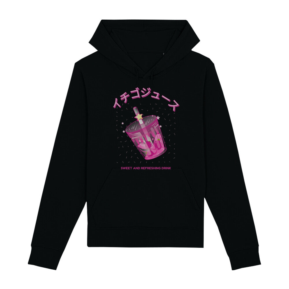STRAWBERRY DRINK - Organic Hoodie bonsaiwardrobe