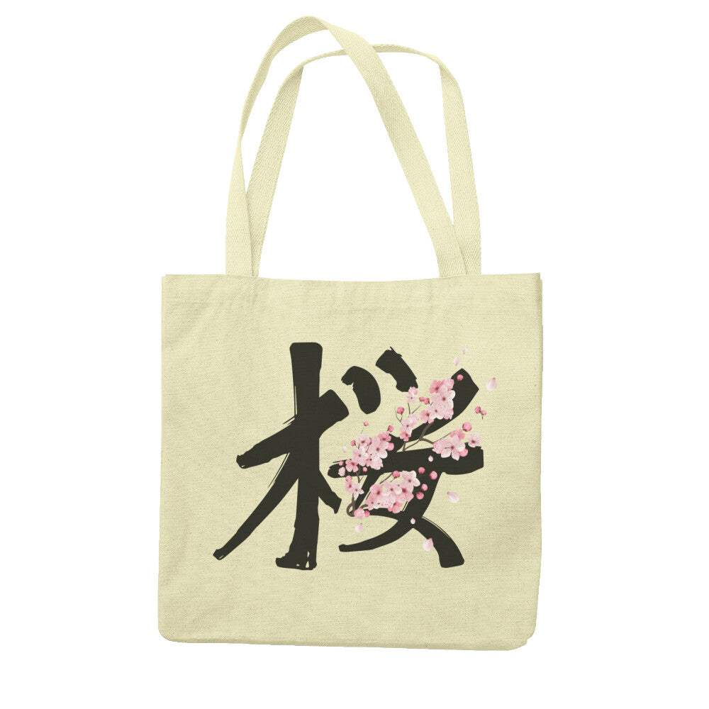 Kanji "Sakura" - Einkaufstasche - bonsaiwardrobe