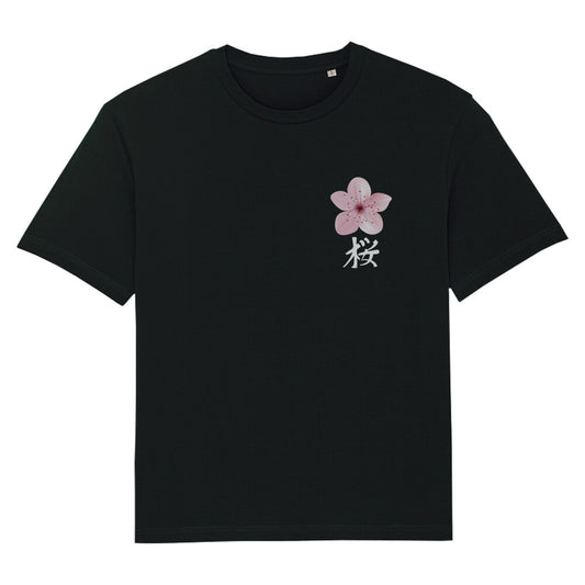 Kanji Kirschblüte - Oversize Fuser Shirt - bonsaiwardrobe