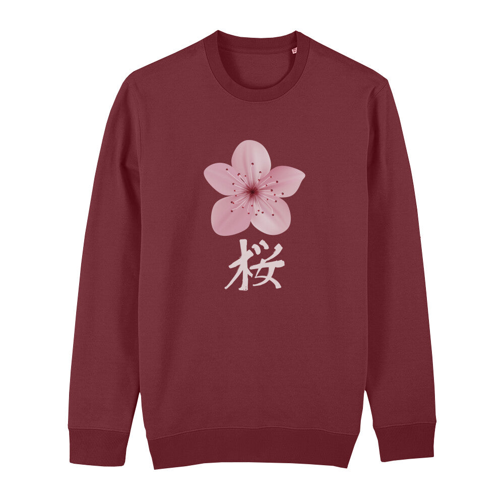 Kanji Kirschblüte - Organic Sweatshirt - bonsaiwardrobe