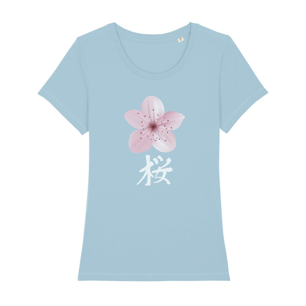 Kanji Kirschblüte - Organic Shirt Damen - bonsaiwardrobe