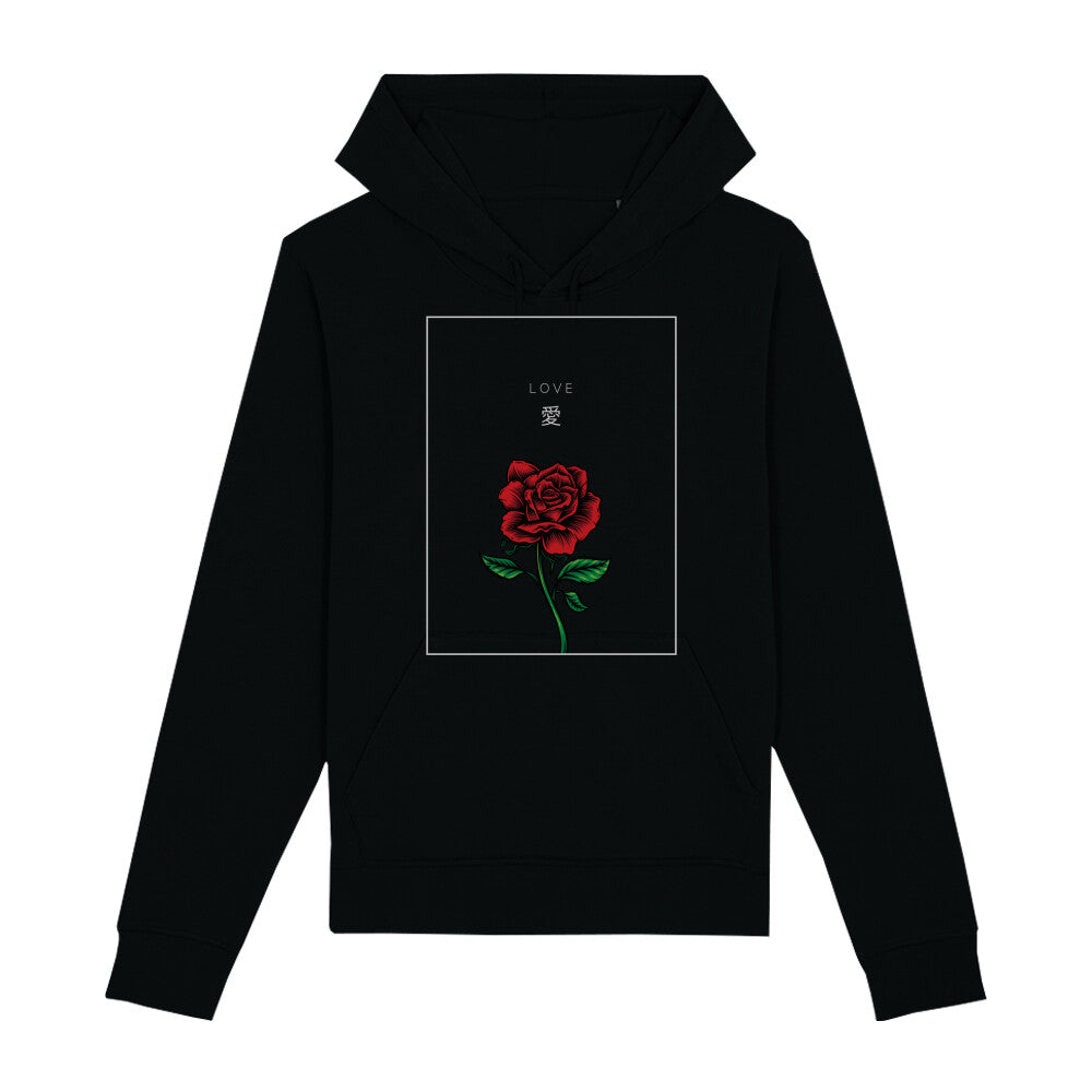 Kanji "Love" - Organic Hoodie - bonsaiwardrobe