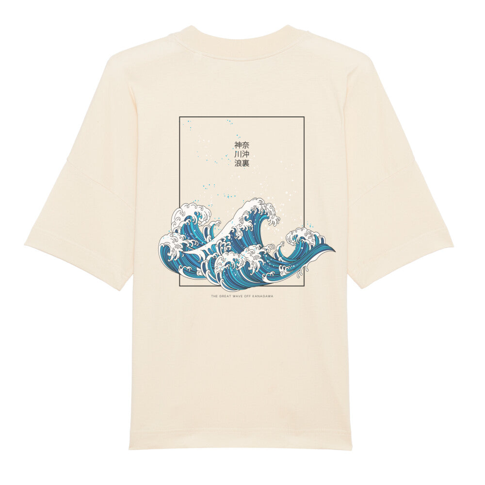 Kanji "Kanagawa" - Oversize Shirt (Back) - bonsaiwardrobe