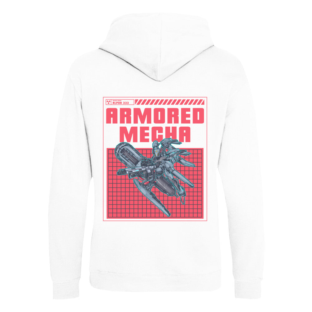 ARMORED MECHA - Organic Hoodie (Back) bonsaiwardrobe