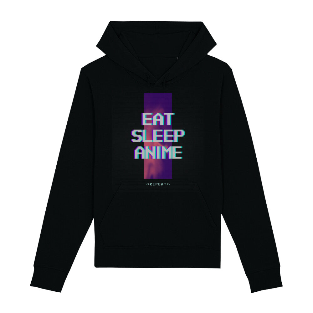 EAT SLEEP ANIME - Organic Hoodie bonsaiwardrobe