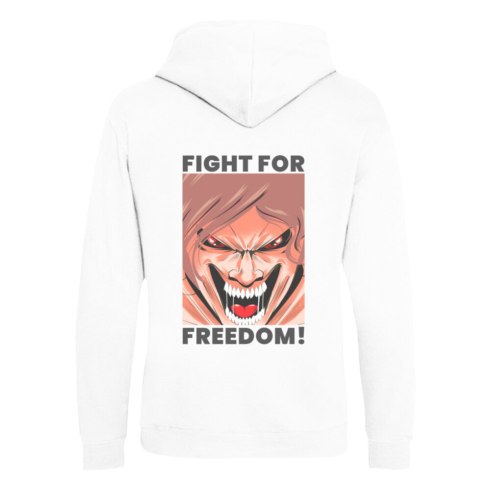 FOR FREEDOM - Organic Hoodie (Back) bonsaiwardrobe