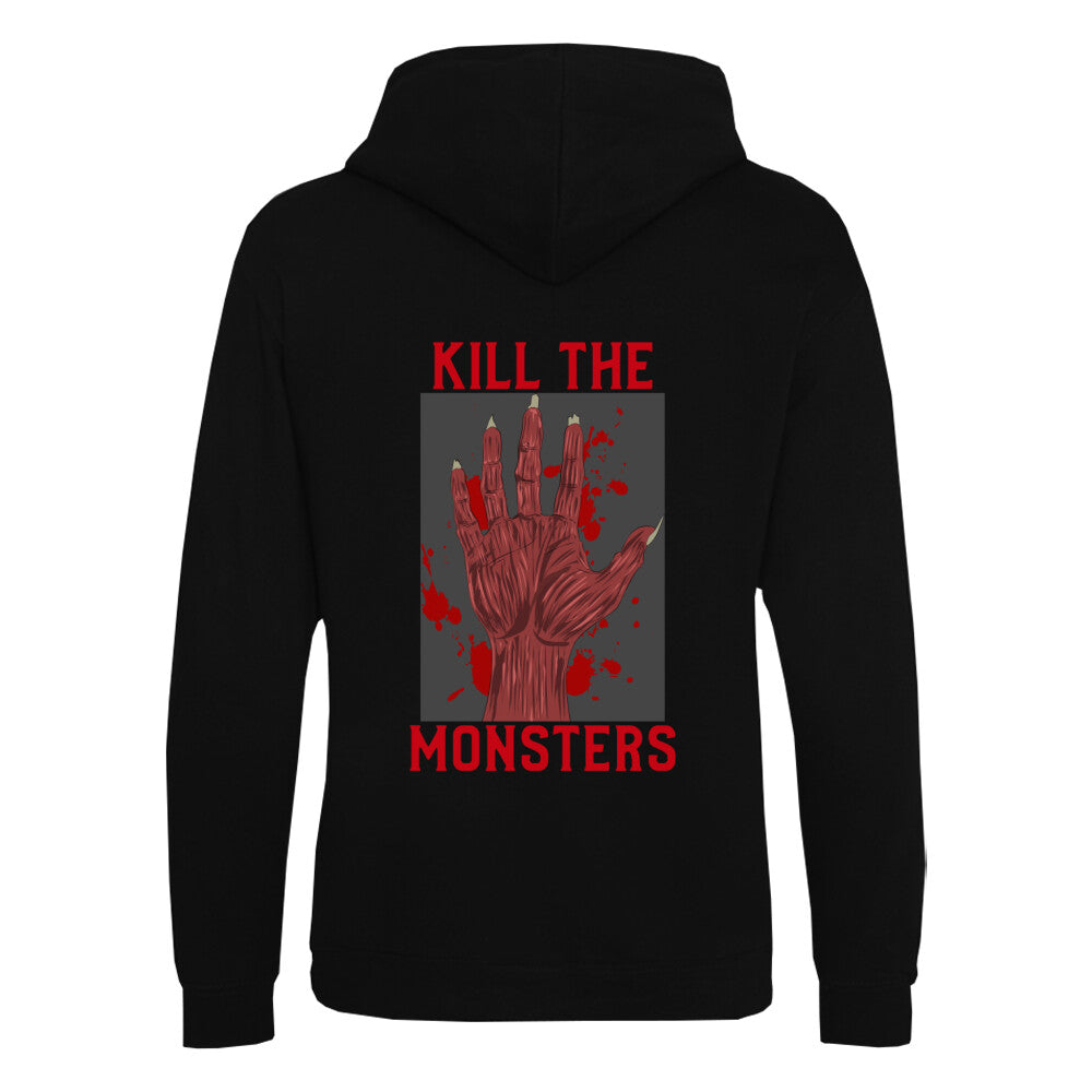 KILL THE MONSTERS - Organic Hoodie (Back) bonsaiwardrobe