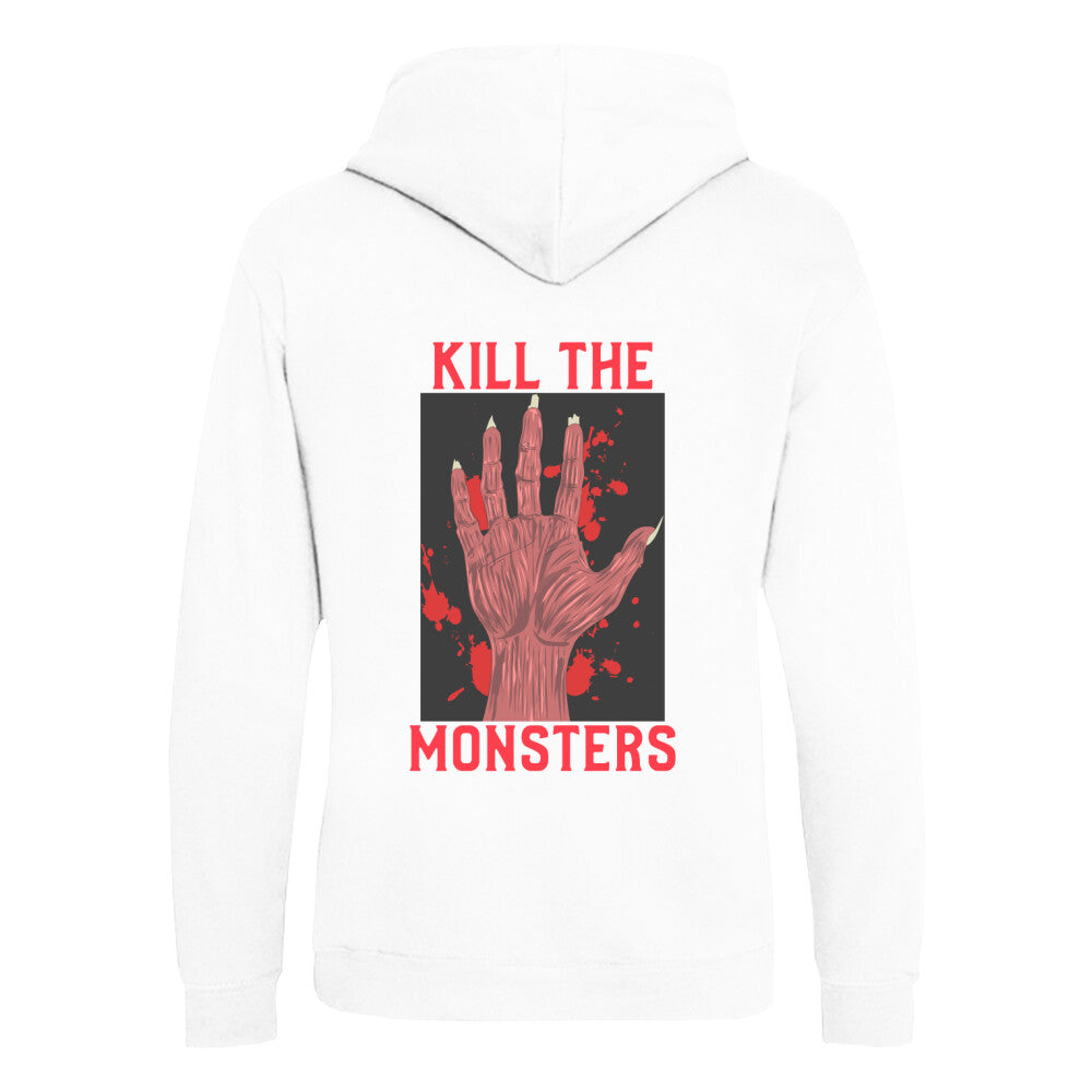 KILL THE MONSTERS - Organic Hoodie (Back) bonsaiwardrobe