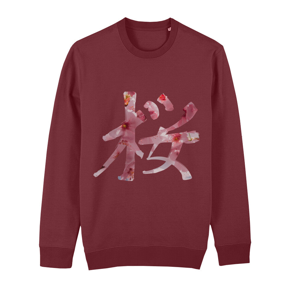 Kanji Sakura - Organic Sweatshirt bonsaiwardrobe