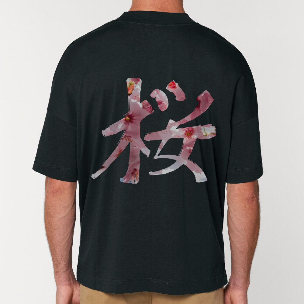 Kanji Sakura - Oversize Shirt (Back) bonsaiwardrobe