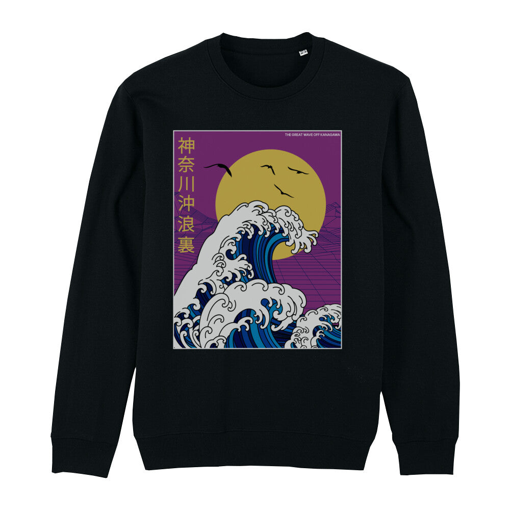 RETRO KANAGAWA - Organic Sweatshirt bonsaiwardrobe