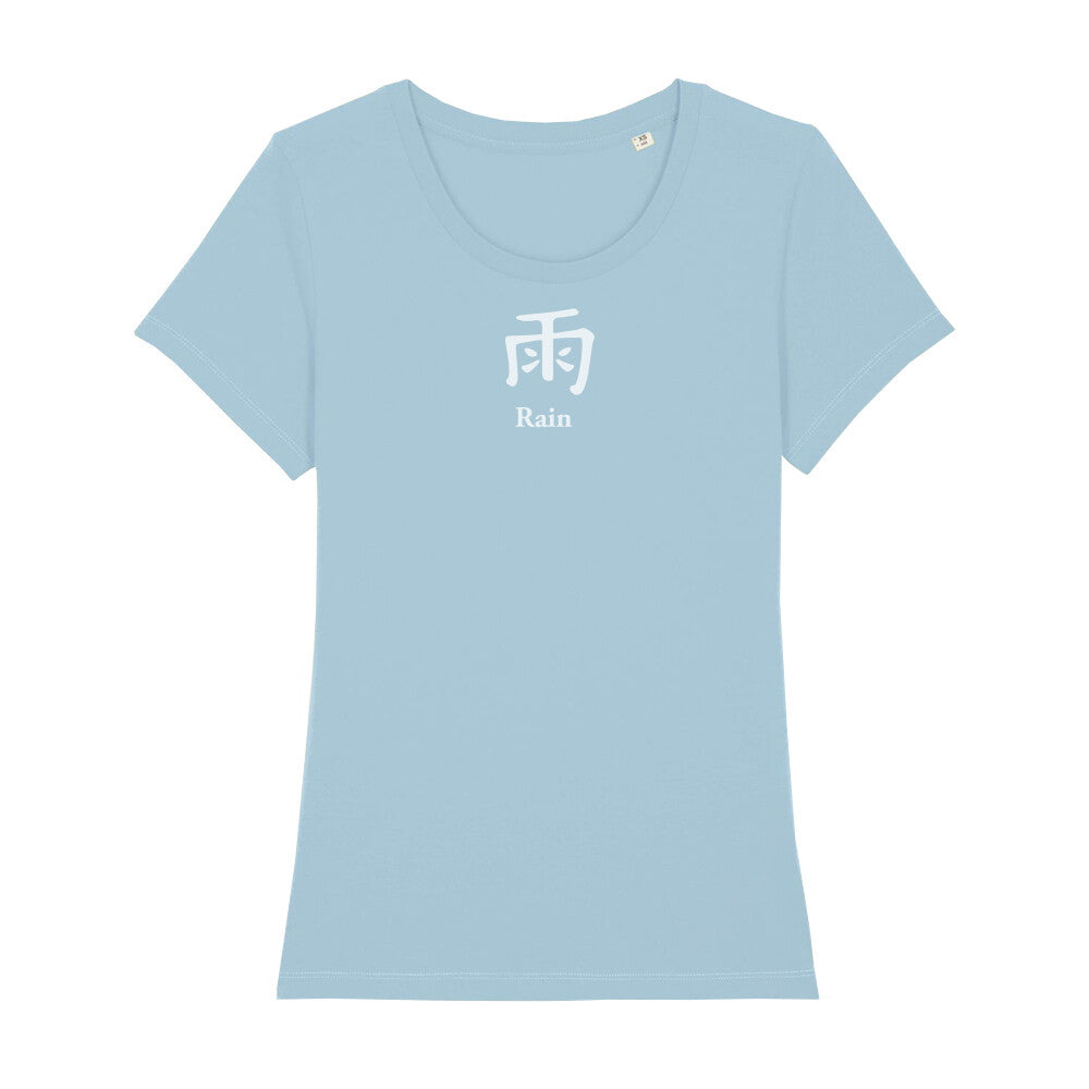 Kanji "Rain" - Organic Shirt Damen - bonsaiwardrobe