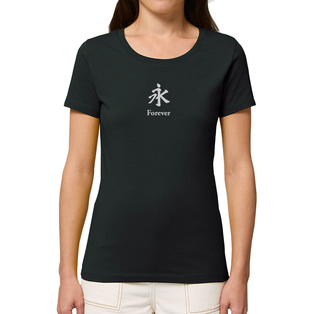 Kanji "Forever" - Organic Shirt Damen - bonsaiwardrobe