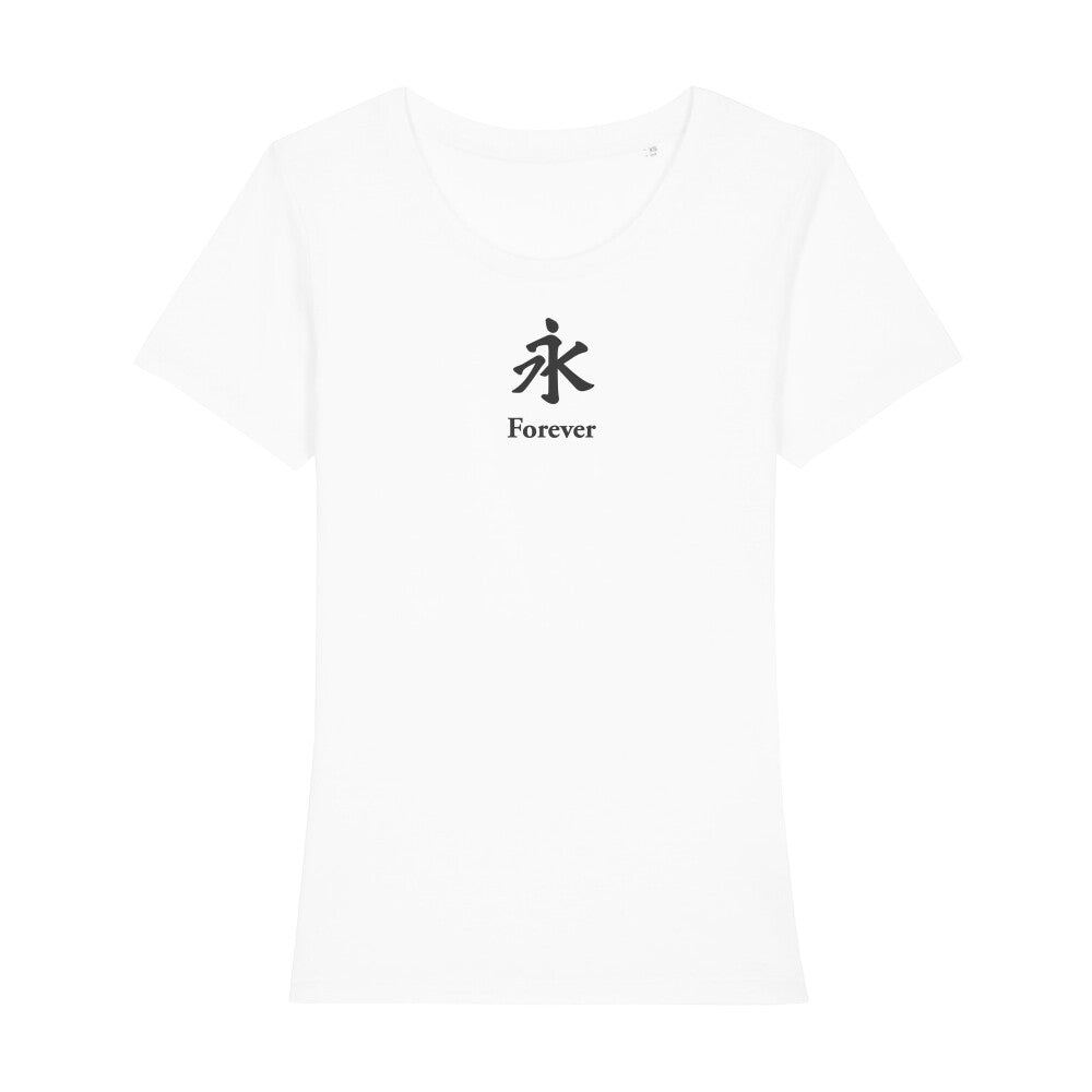 Kanji "Forever" - Organic Shirt Damen - bonsaiwardrobe