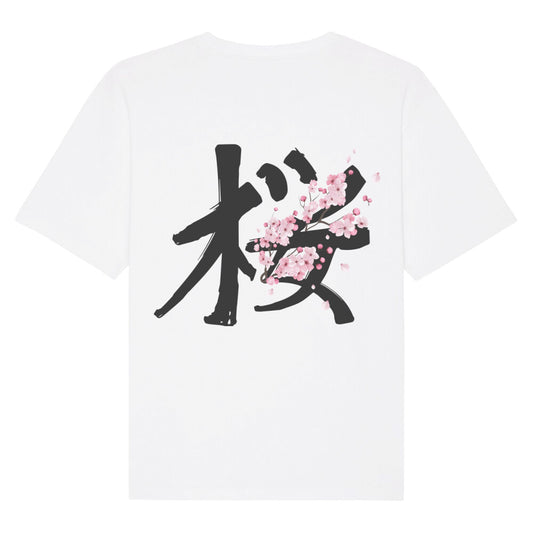 Kanji "Sakura" - Oversize Fuser (Back) - bonsaiwardrobe