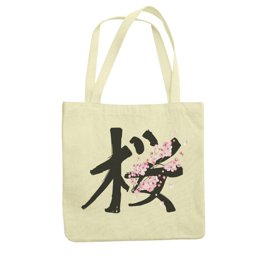 Kanji "Sakura" - Einkaufstasche - bonsaiwardrobe