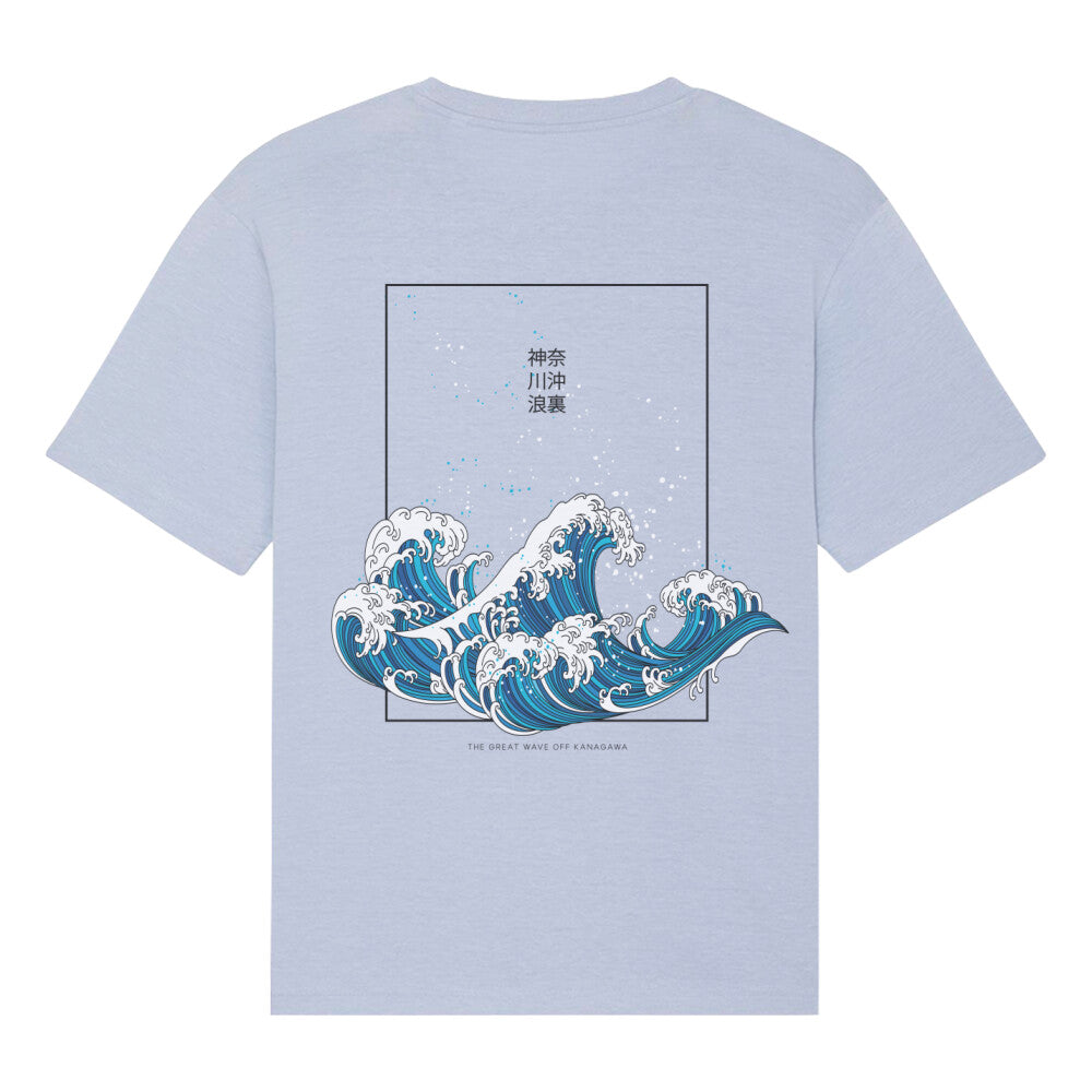 Kanji "Kanagawa" - Oversize Fuser Shirt (Back) - bonsaiwardrobe